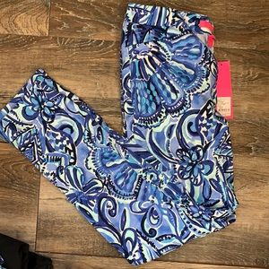 Lilly Pulitzer Kelly high rise ankle skinny pant in iris blue Zanzibar zoo